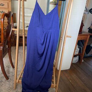 Royal Blue Midi Dress - Express XL